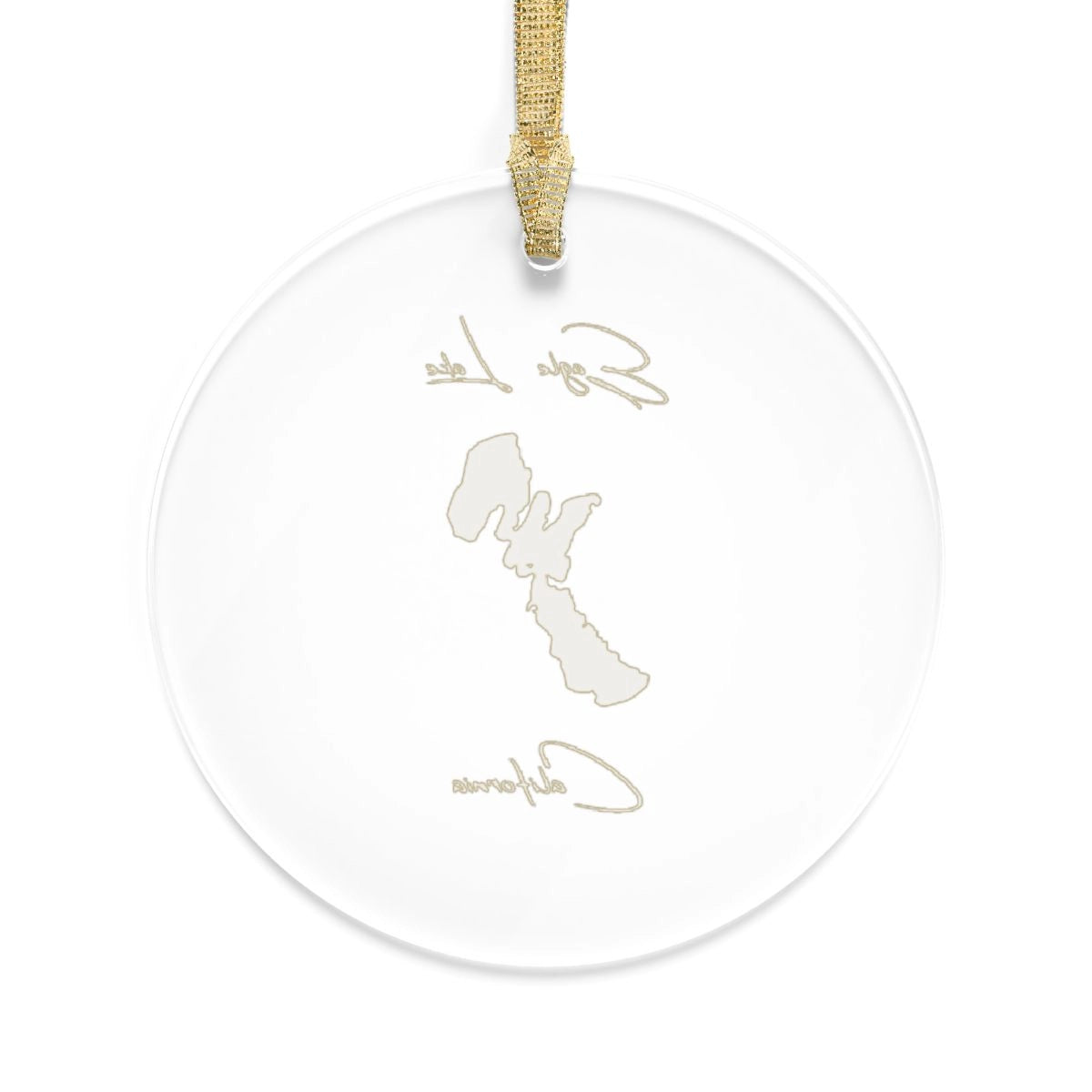 California Eagle Lake Tree Ornament other position view from back round.webp