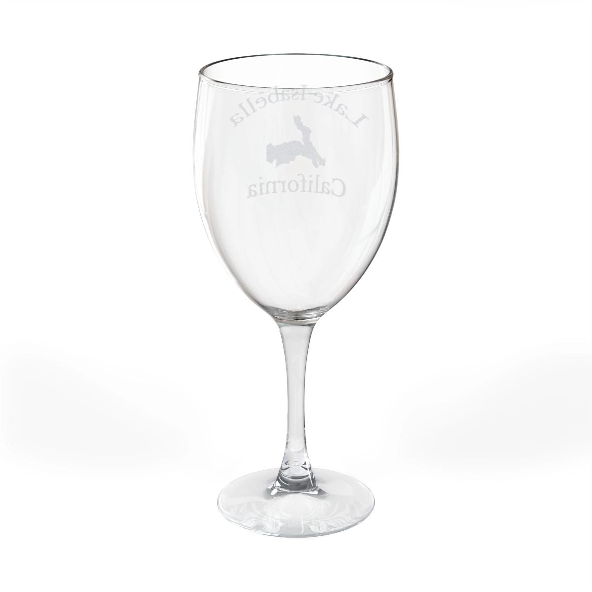 California Lake Isabella Engraved Wine Glass other position view from back 10.5oz.webp