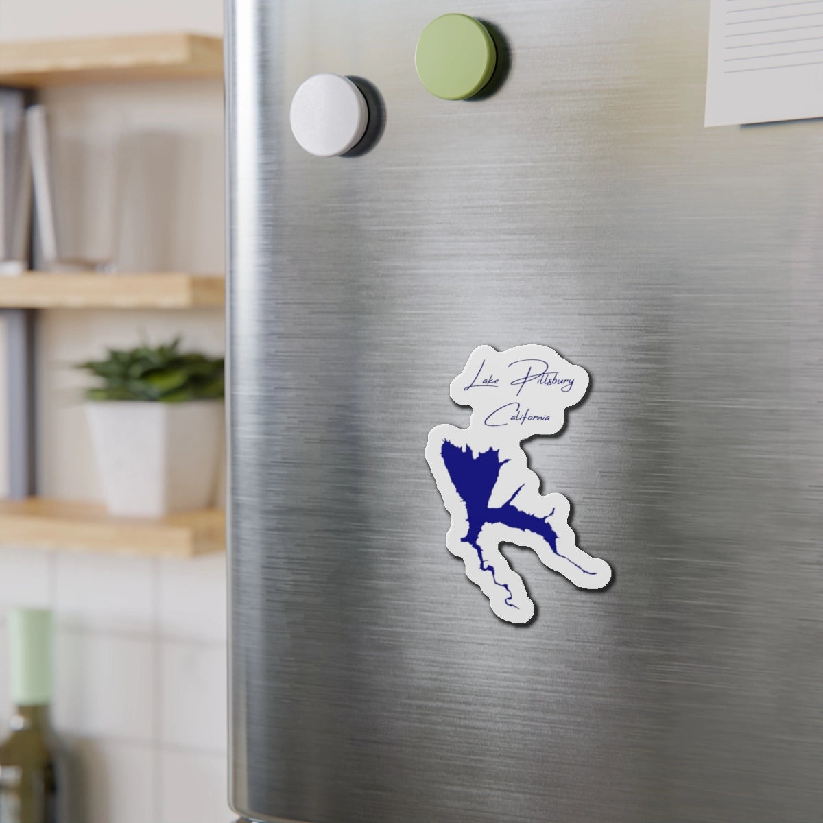 California Lake Pillsbury Die Cut Magnet front position view from context-2 4 x 4.webp