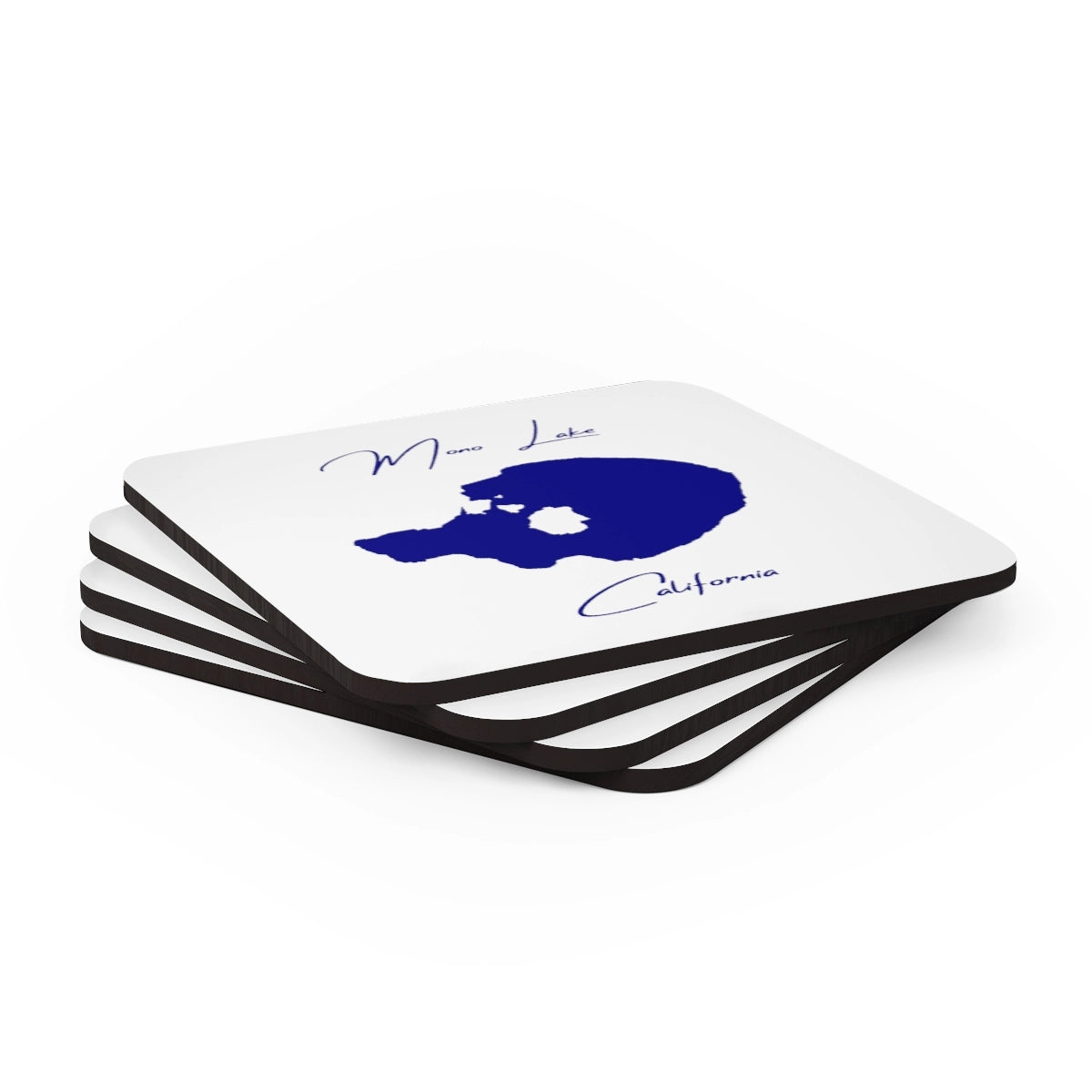 California Mono Lake Coaster Set front position view from stacked 3.75 x 3.75.webp