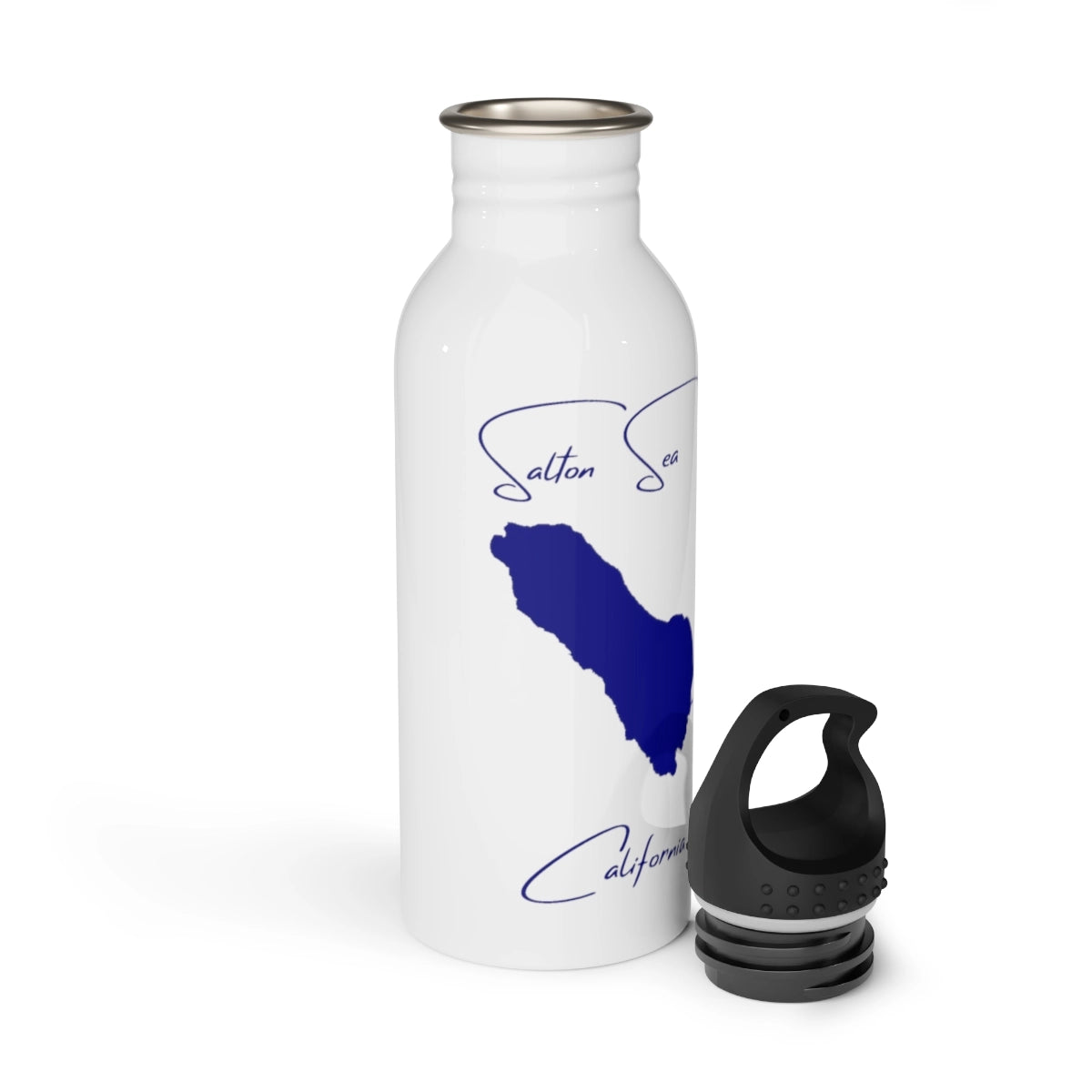 California Salton Sea Water bottle other position view from open white.webp