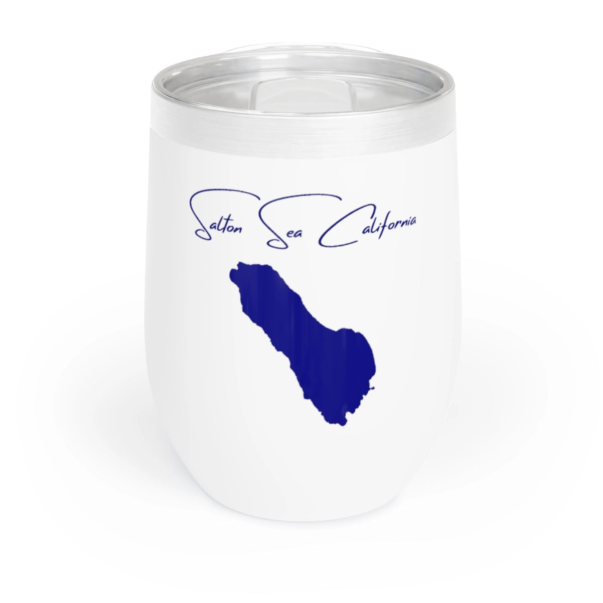 California Salton Sea Wine Tumbler front position view from front white.webp