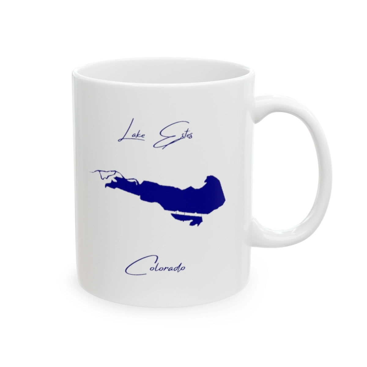 Colorado Lake Estes Ceramic Mug other position view from right 11oz.webp