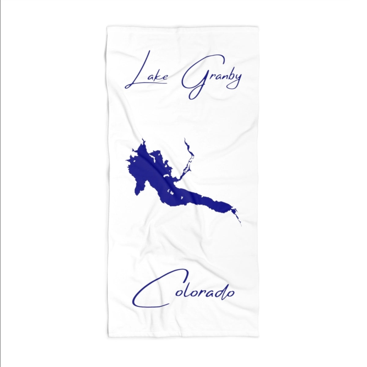 Colorado Lake Granby Beach Towel front position view from front 36 x 72.webp