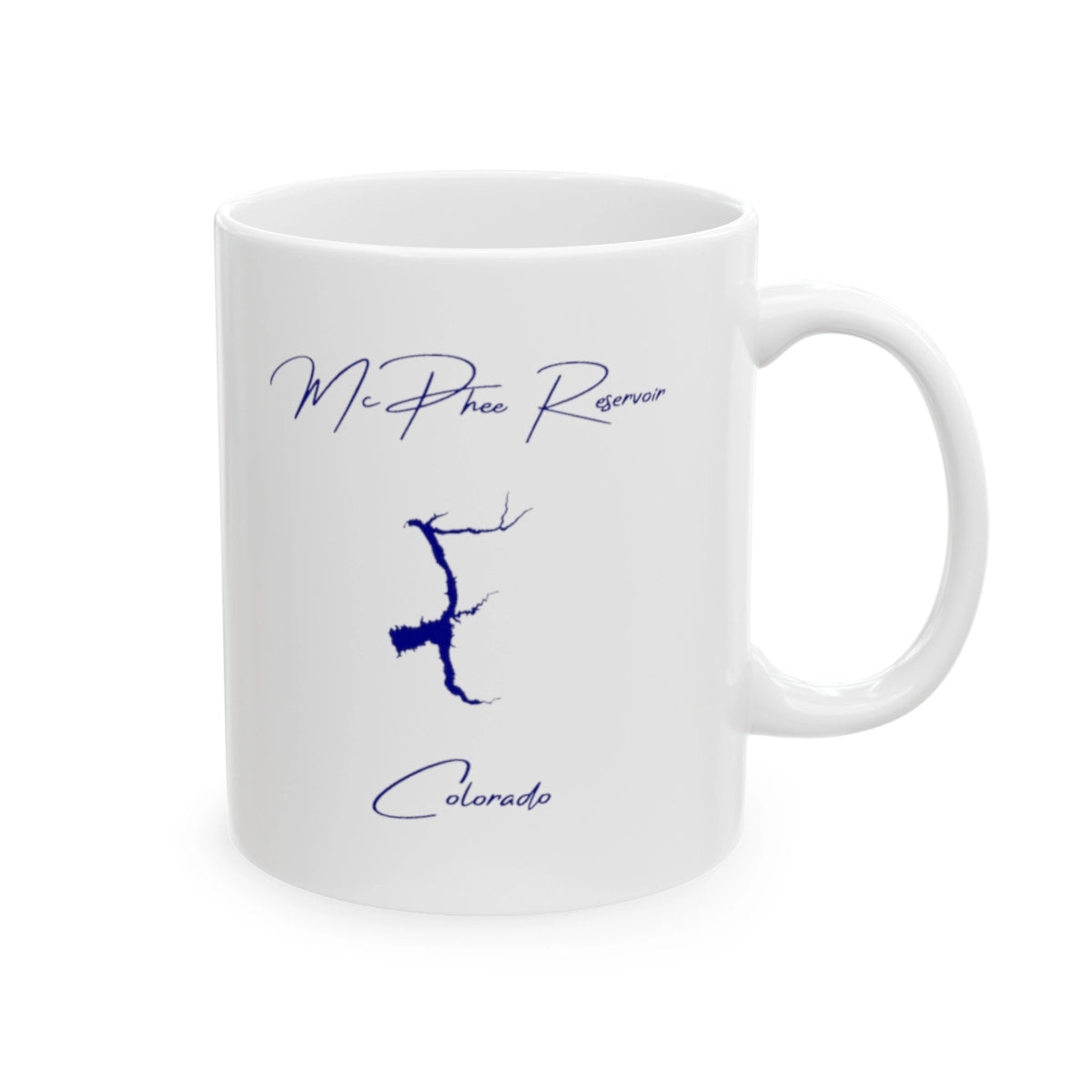 Colorado McPhee Reservoir Ceramic Mug other position view from right 11oz.webp