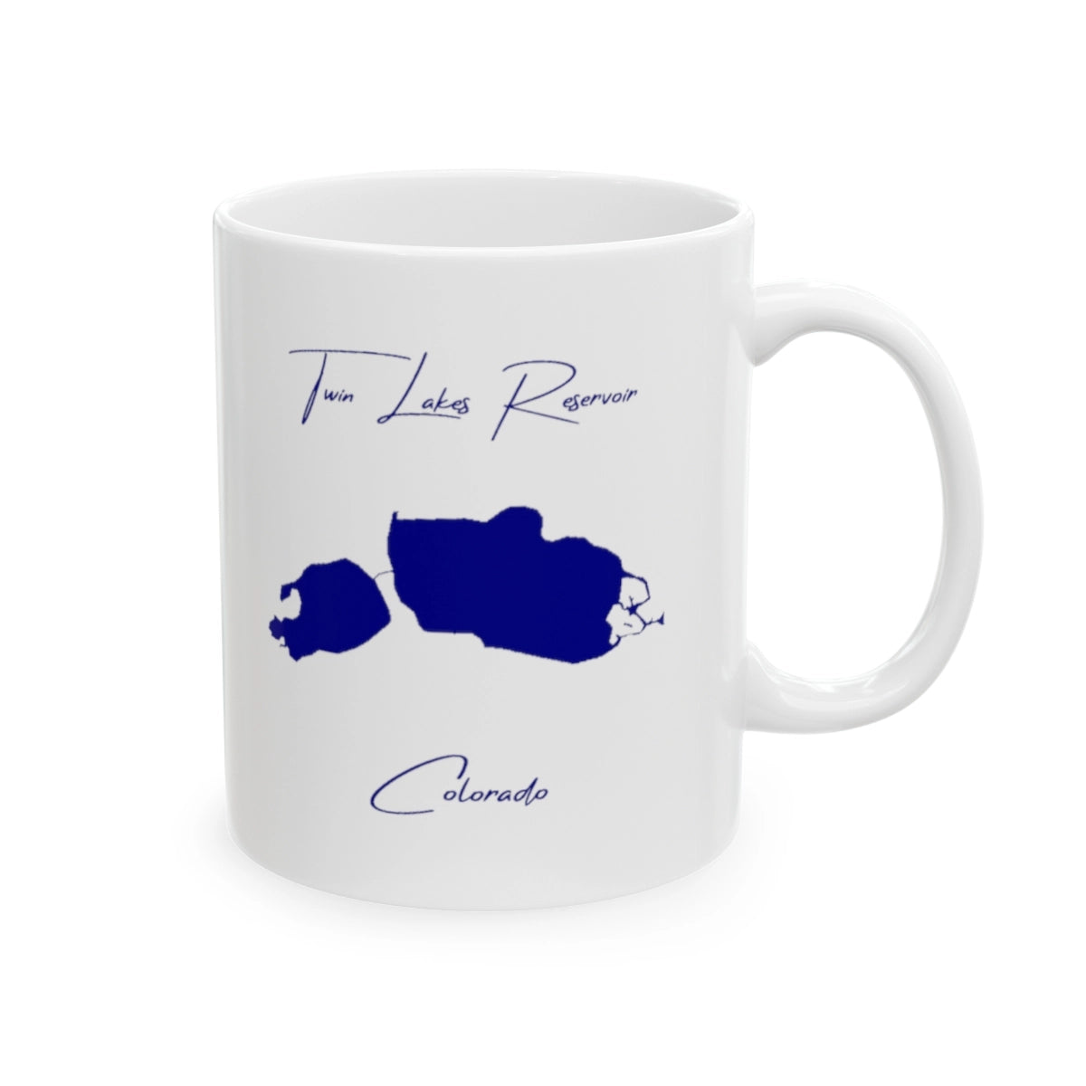 Colorado Twin Lakes Reservoir Ceramic Mug other position view from right 11oz.webp