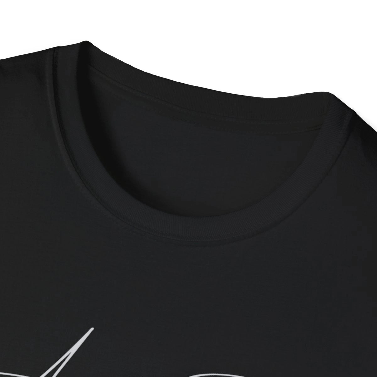 Connecticut Anderson Pond T-shirt other position view from front-collar-closeup black.webp