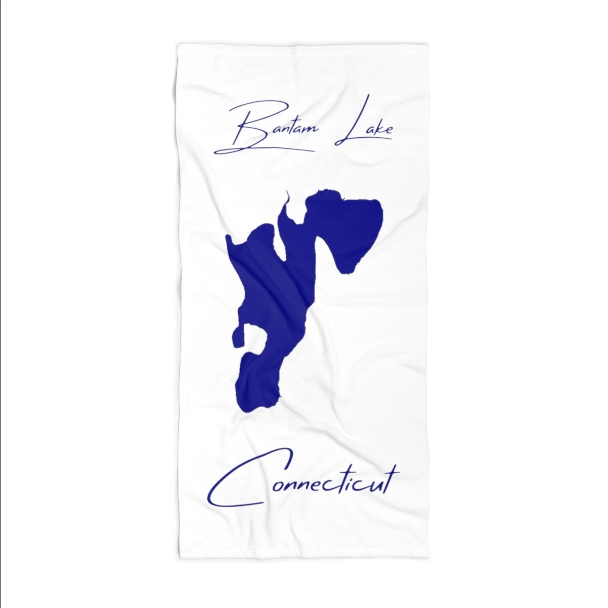Connecticut Bantam Lake Beach Towel front position view from front 36 x 72.webp