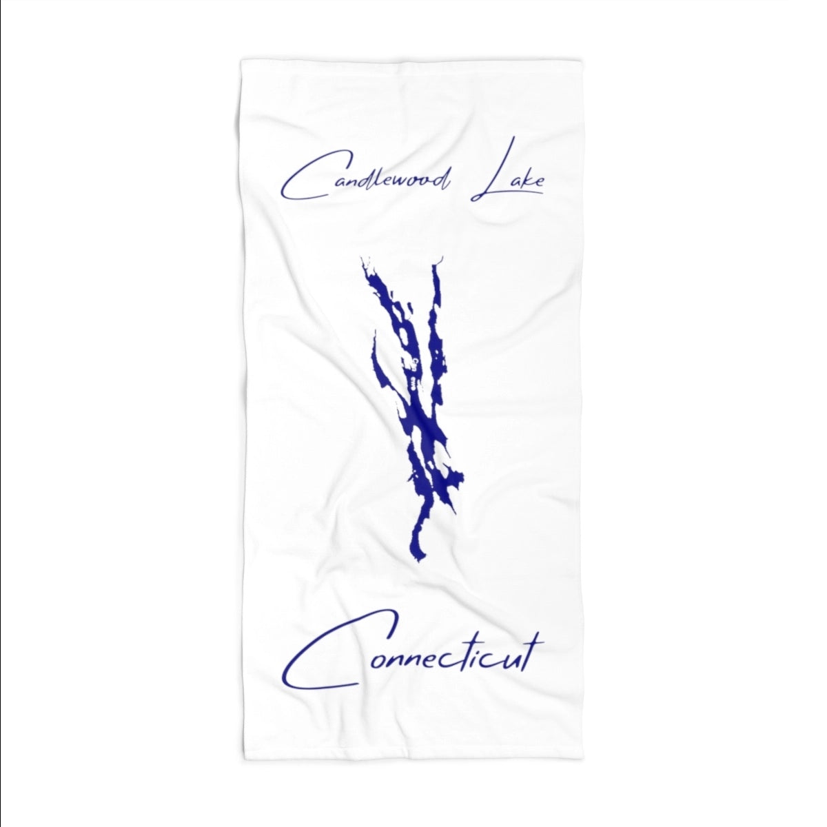 Connecticut Candlewood Lake Beach Towel front position view from front 36 x 72.webp