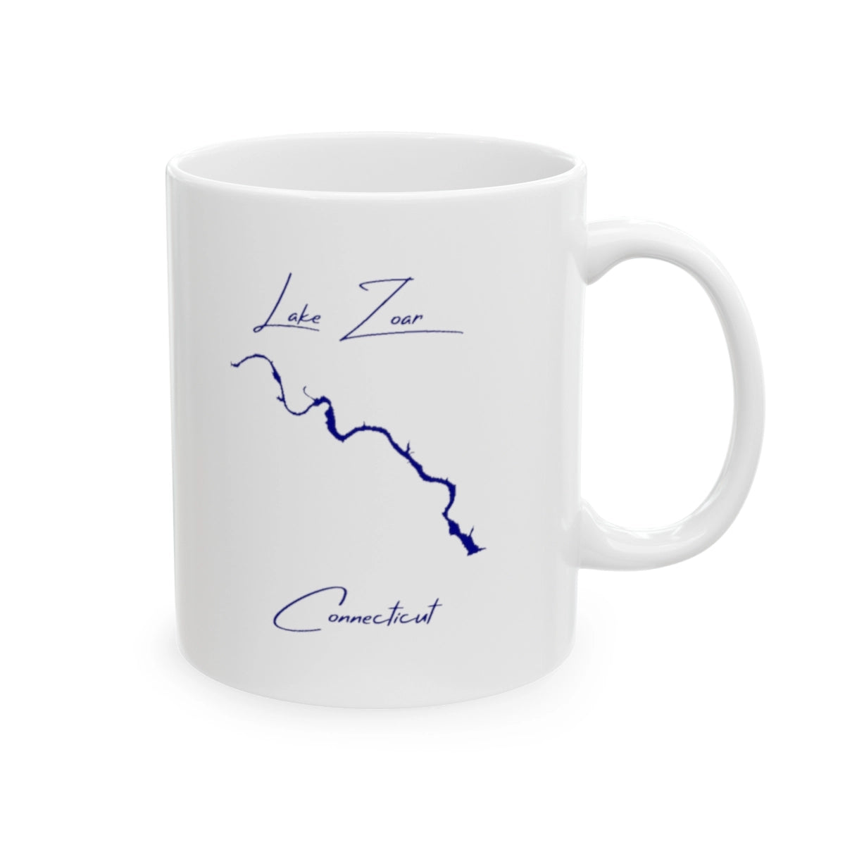 Connecticut Lake Zoar Ceramic Mug other position view from right 11oz.webp
