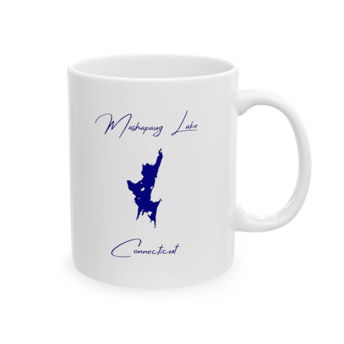 Connecticut Mashapaug Lake Ceramic Mug other position view from right 11oz.webp