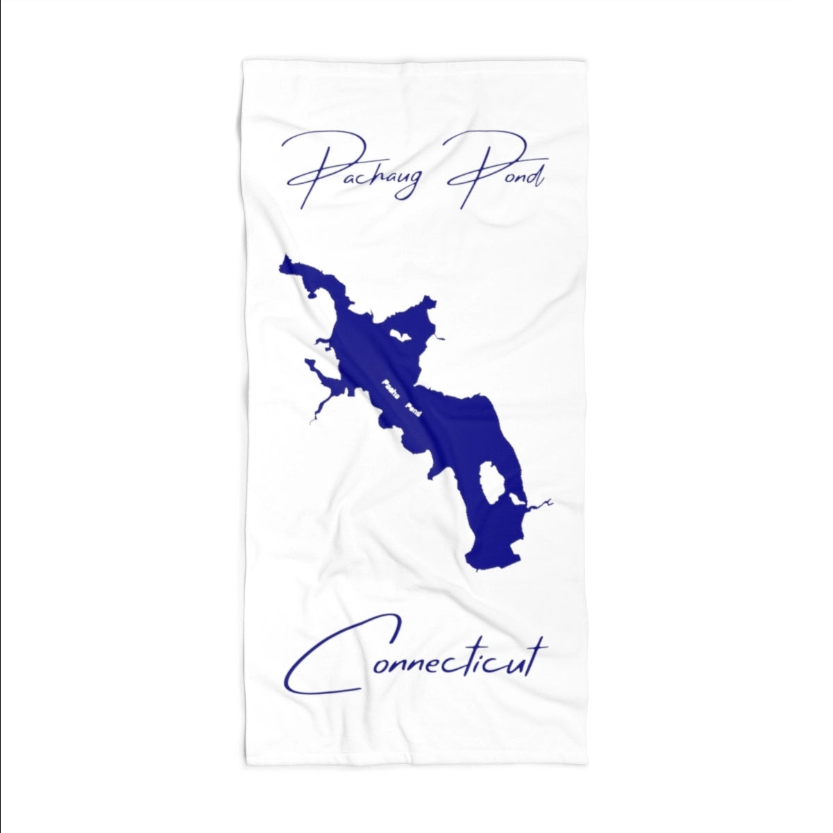 Connecticut Pachaug Pond Beach Towel front position view from front 36 x 72.webp