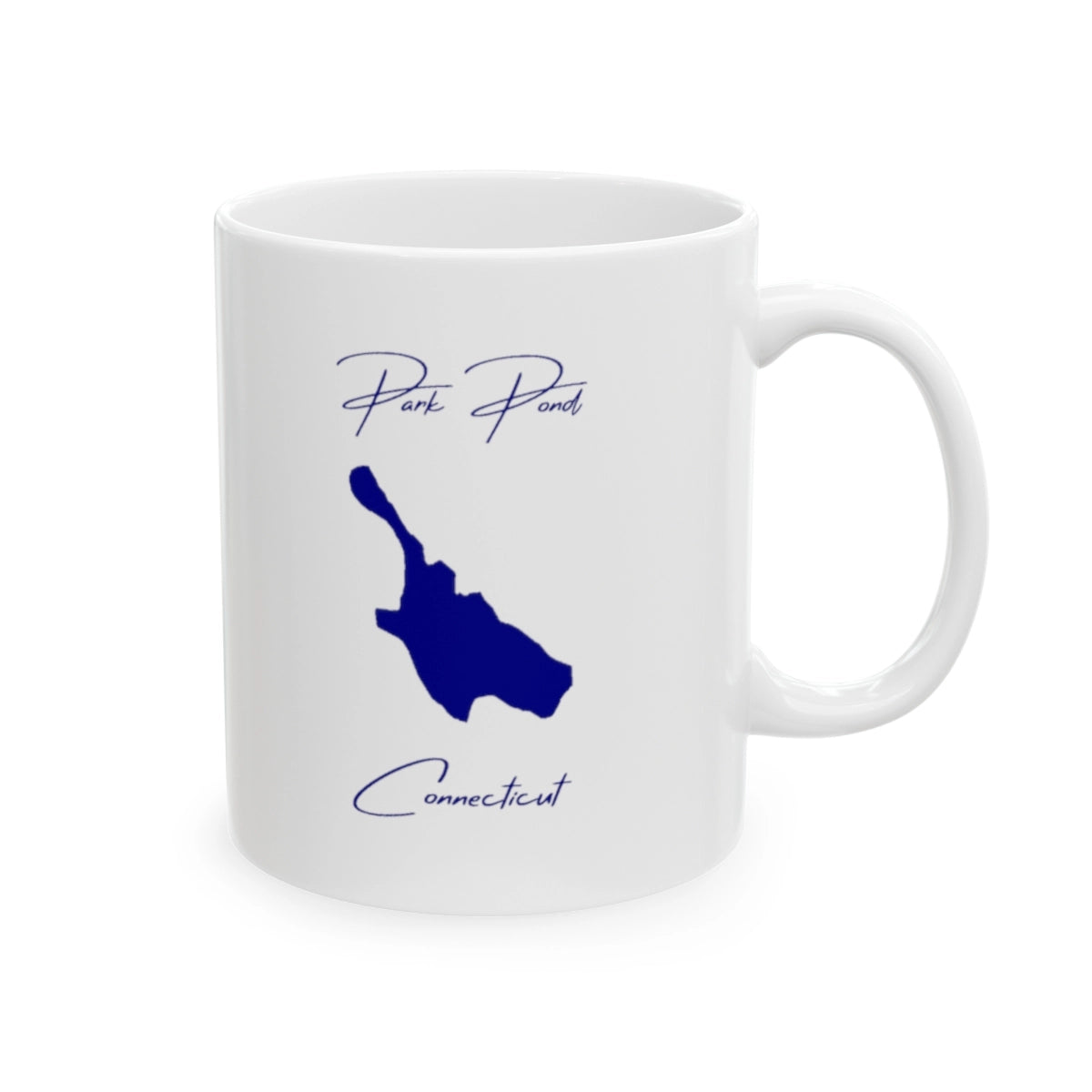 Connecticut Park Pond Ceramic Mug other position view from right 11oz.webp