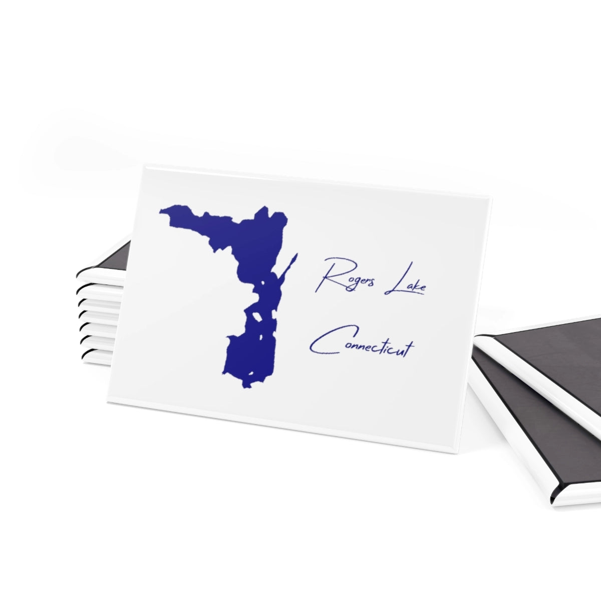 Connecticut Rogers Lake Magnet front position view from set 2 x 3.webp