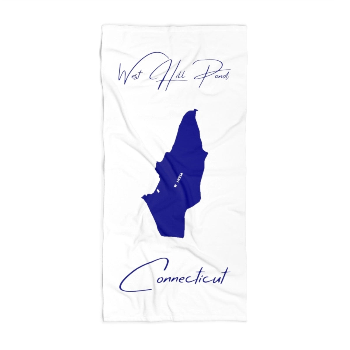 Connecticut West Hill Pond Beach Towel front position view from front 36 x 72.webp