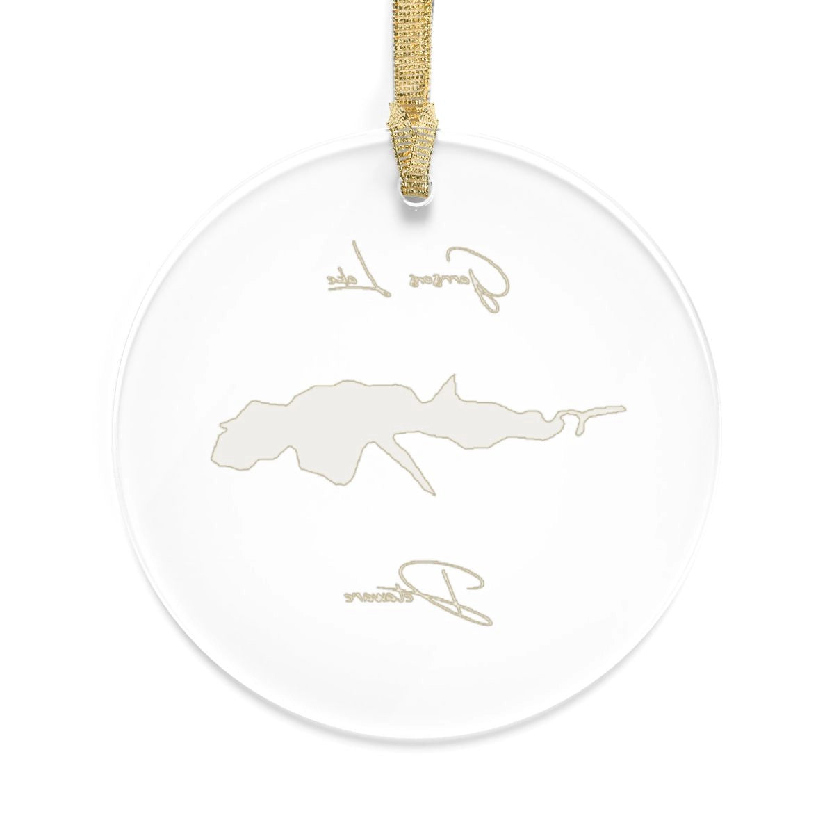 Delaware Garrisons Lake Tree Ornament other position view from back round.webp