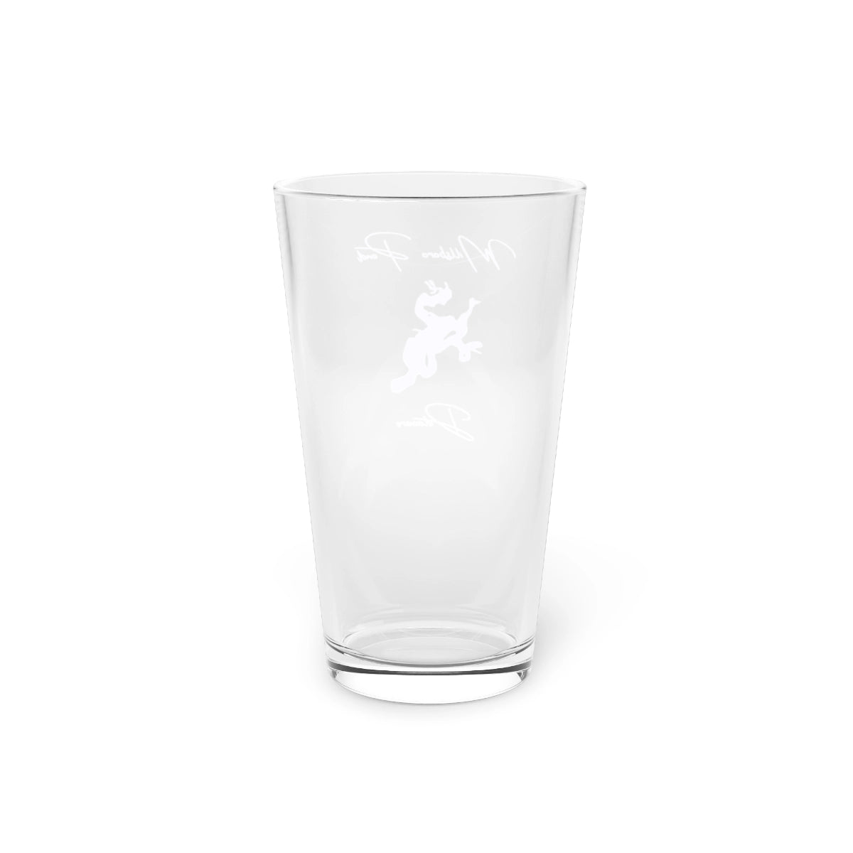 Delaware Millsboro Pond 16oz Pint Glass front position view from back 16oz.webp