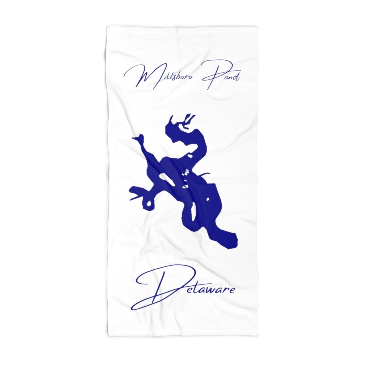 Delaware Millsboro Pond Beach Towel front position view from front 36 x 72.webp