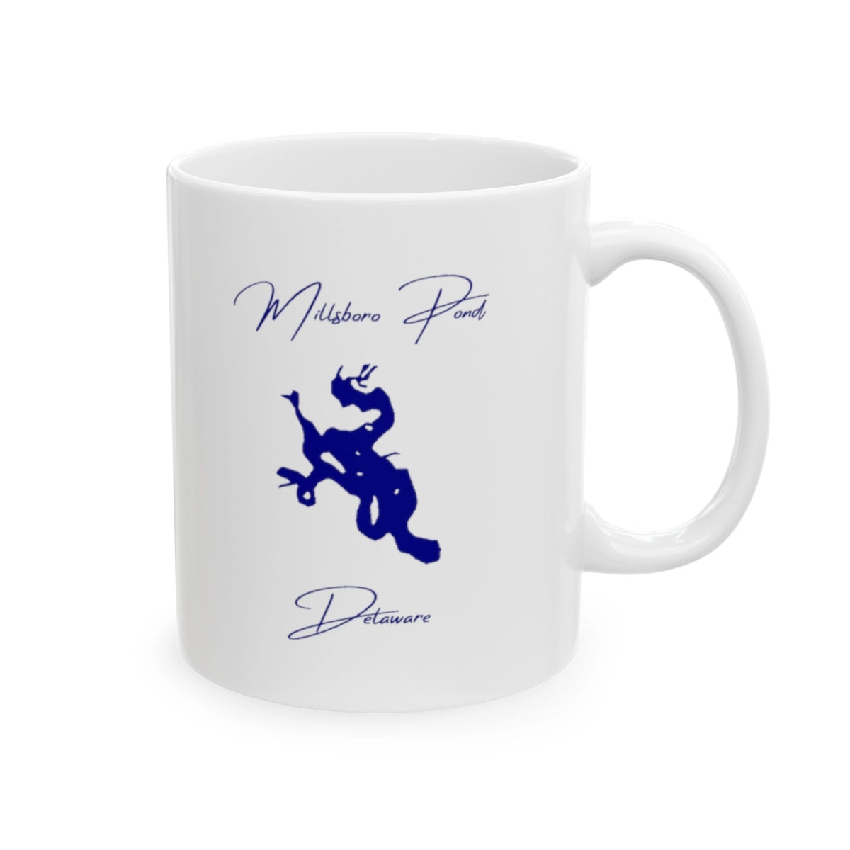 Delaware Millsboro Pond Ceramic Mug other position view from right 11oz.webp