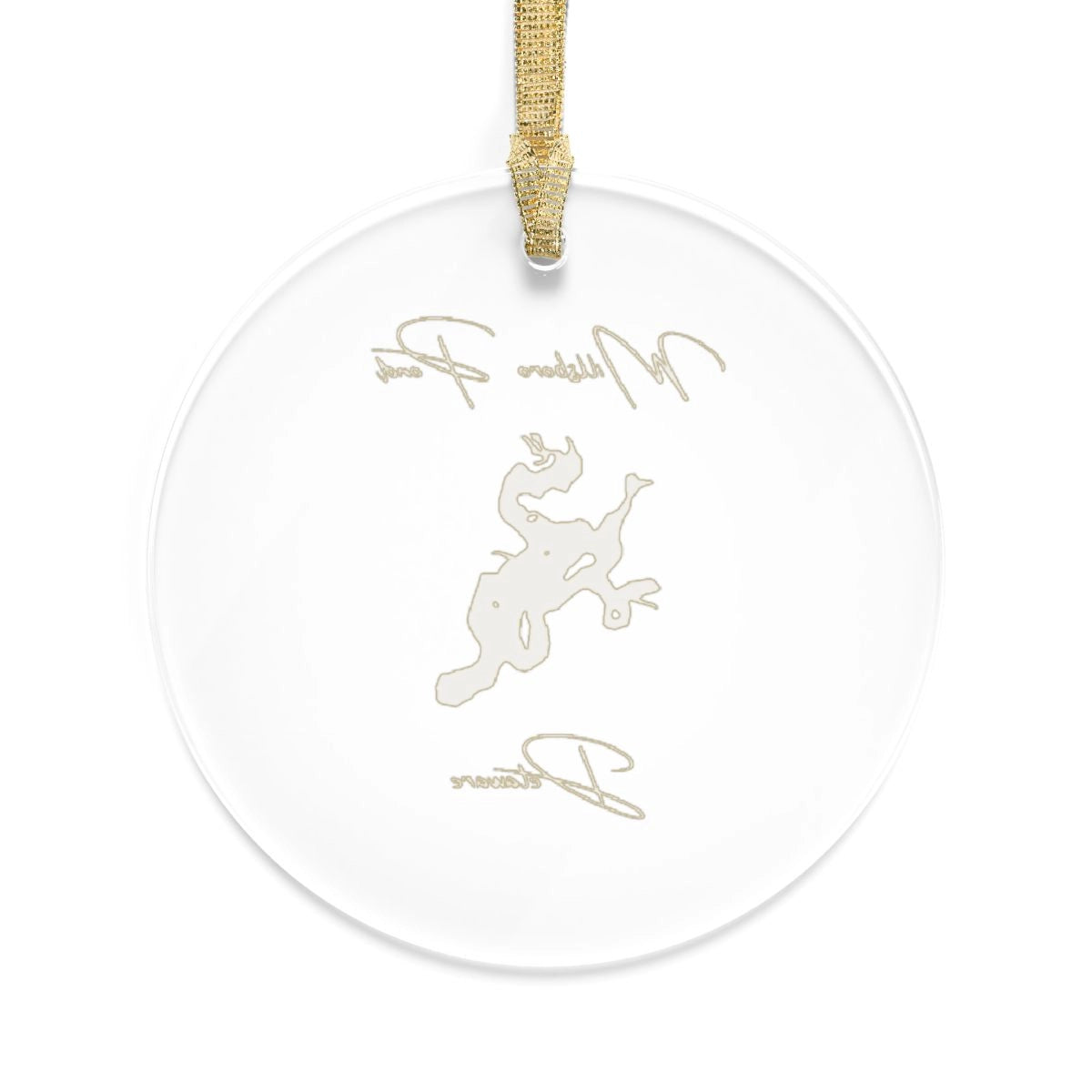 Delaware Millsboro Pond Tree Ornament other position view from back round.webp