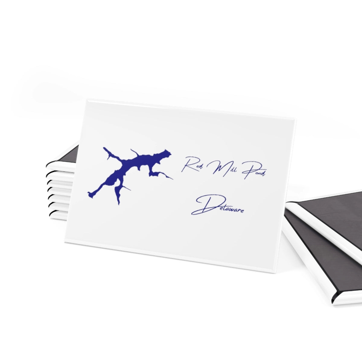 Delaware Red Mill Pond Magnet front position view from set 2 x 3.webp