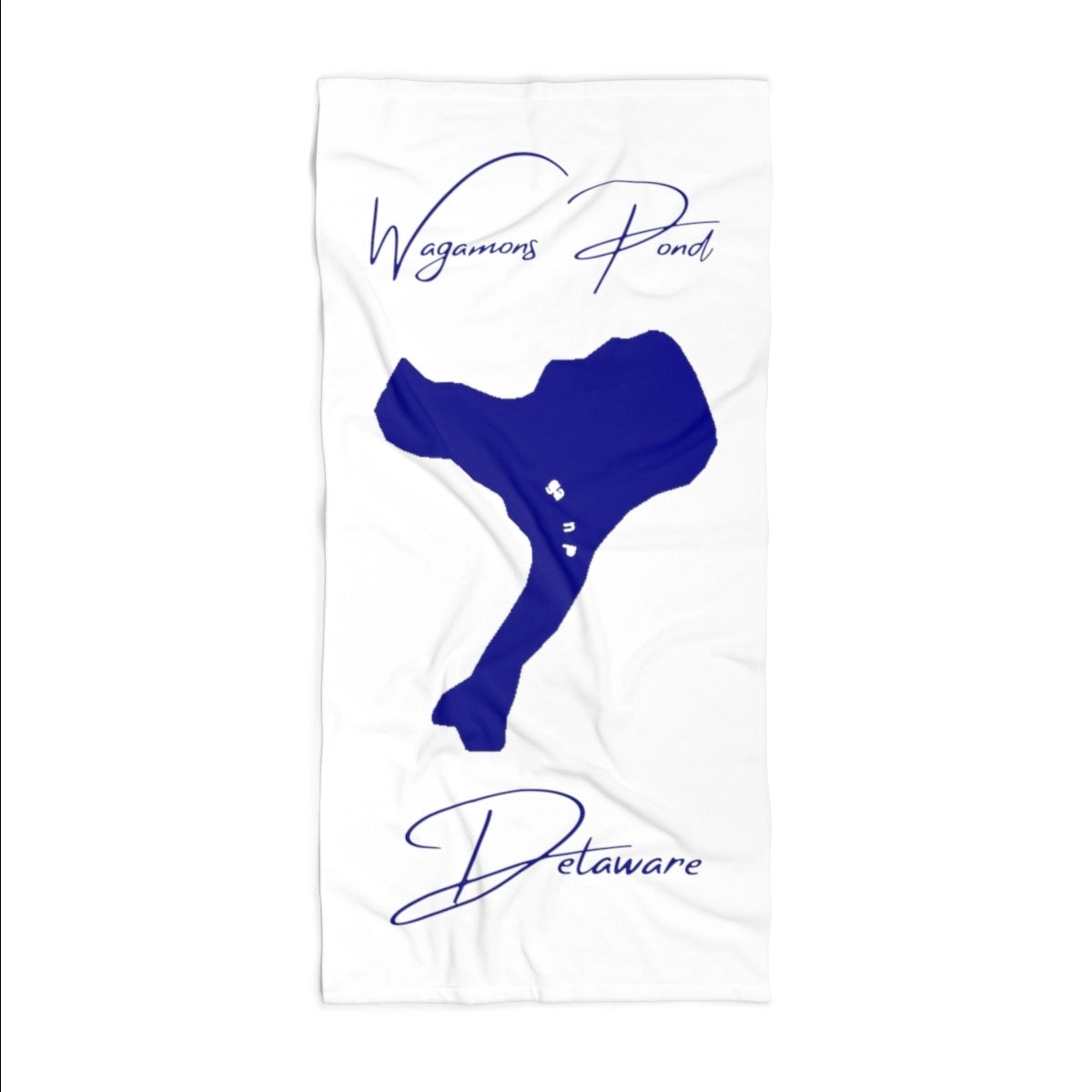 Delaware Wagamons Pond Beach Towel front position view from front 36 x 72.webp