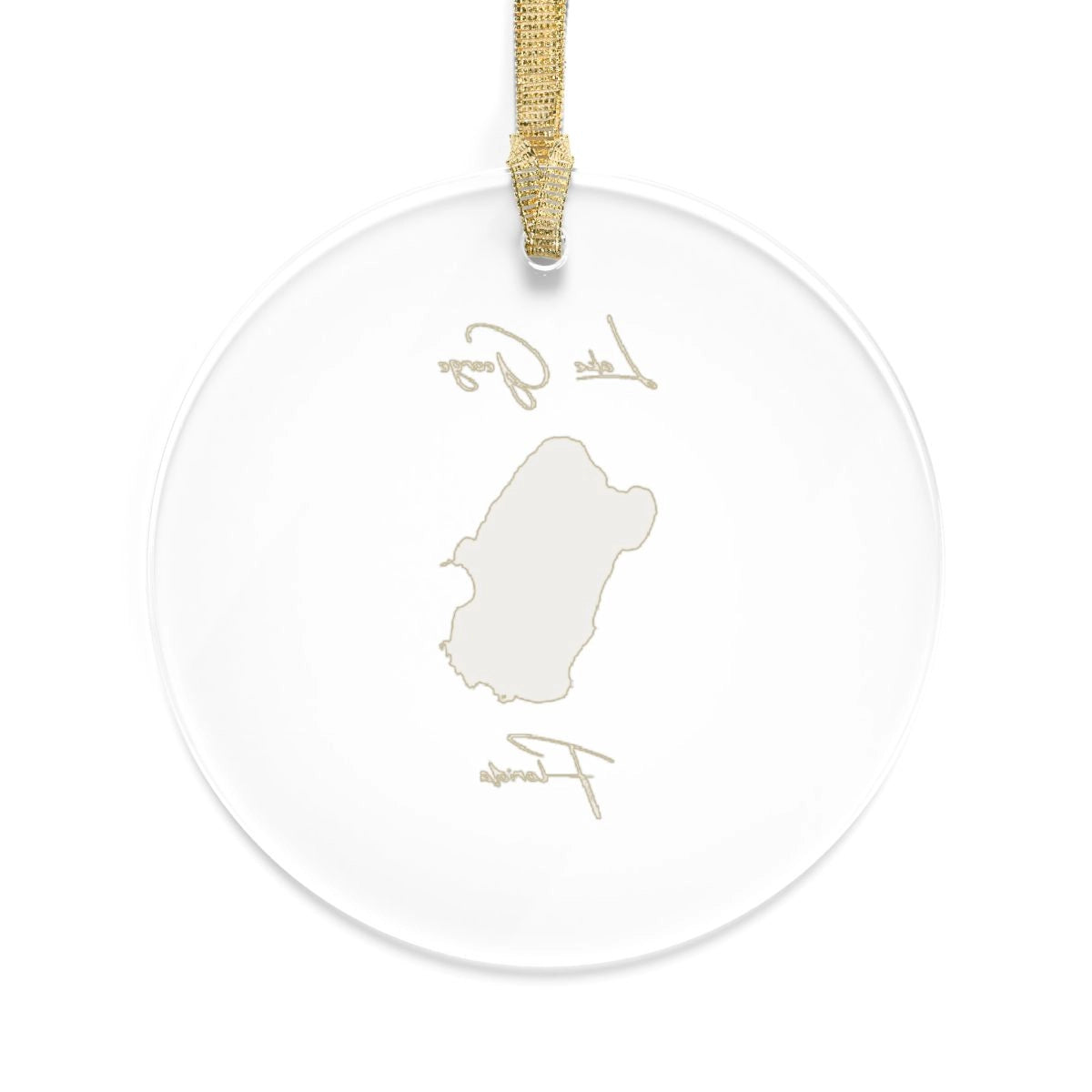 Florida Lake George Tree Ornament other position view from back round.webp