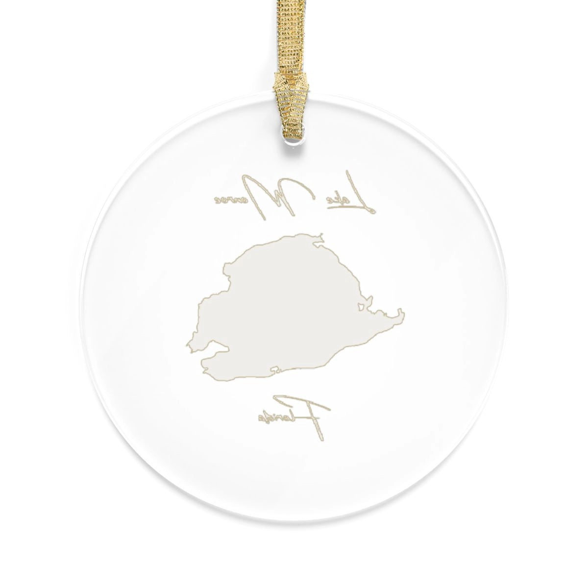 Florida Lake Monroe Tree Ornament other position view from back round.webp