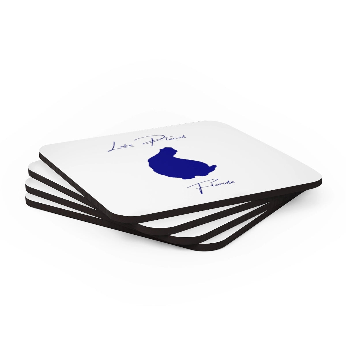 Florida Lake Placid Coaster Set front position view from stacked 3.75 x 3.75.webp