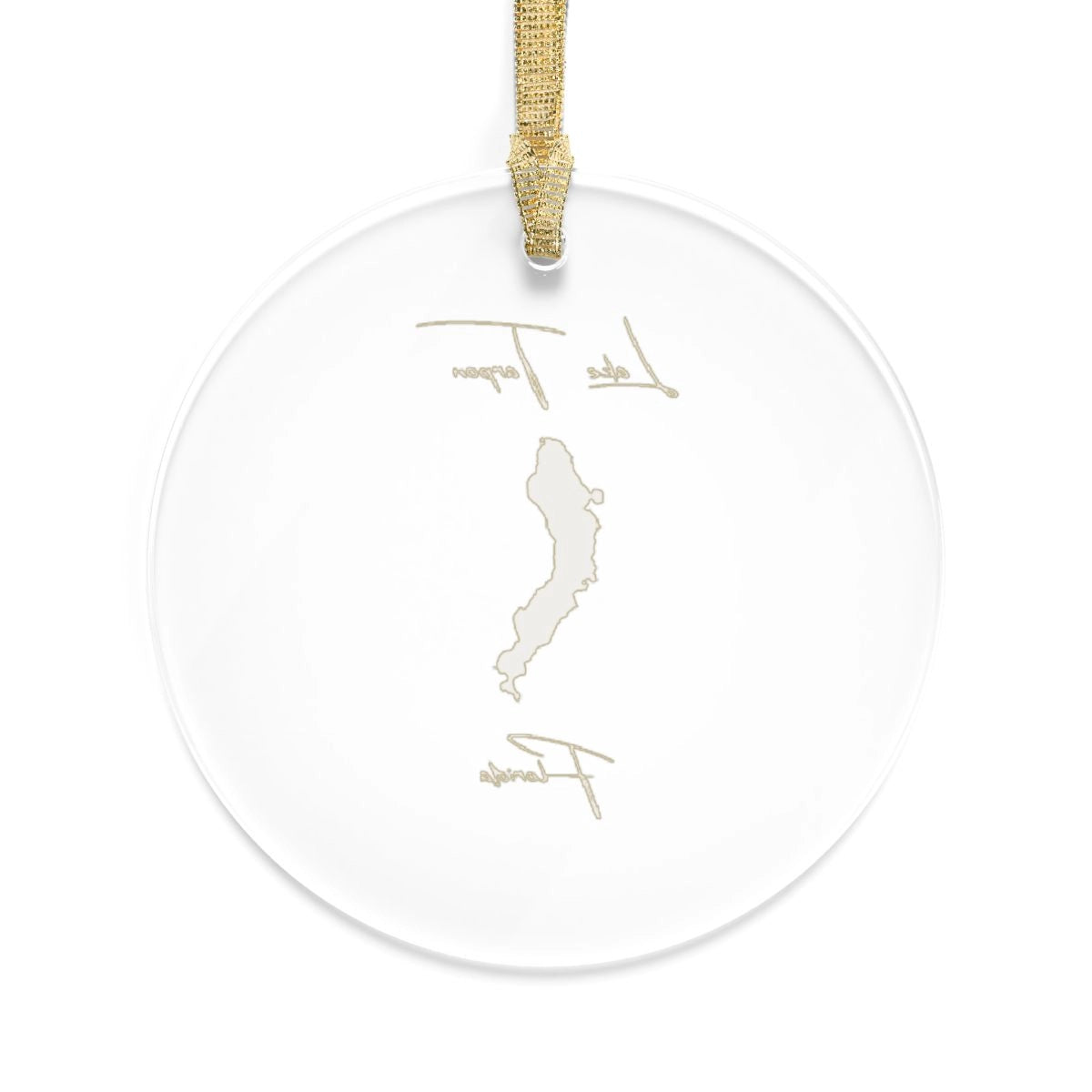 Florida Lake Tarpon Tree Ornament other position view from back round.webp