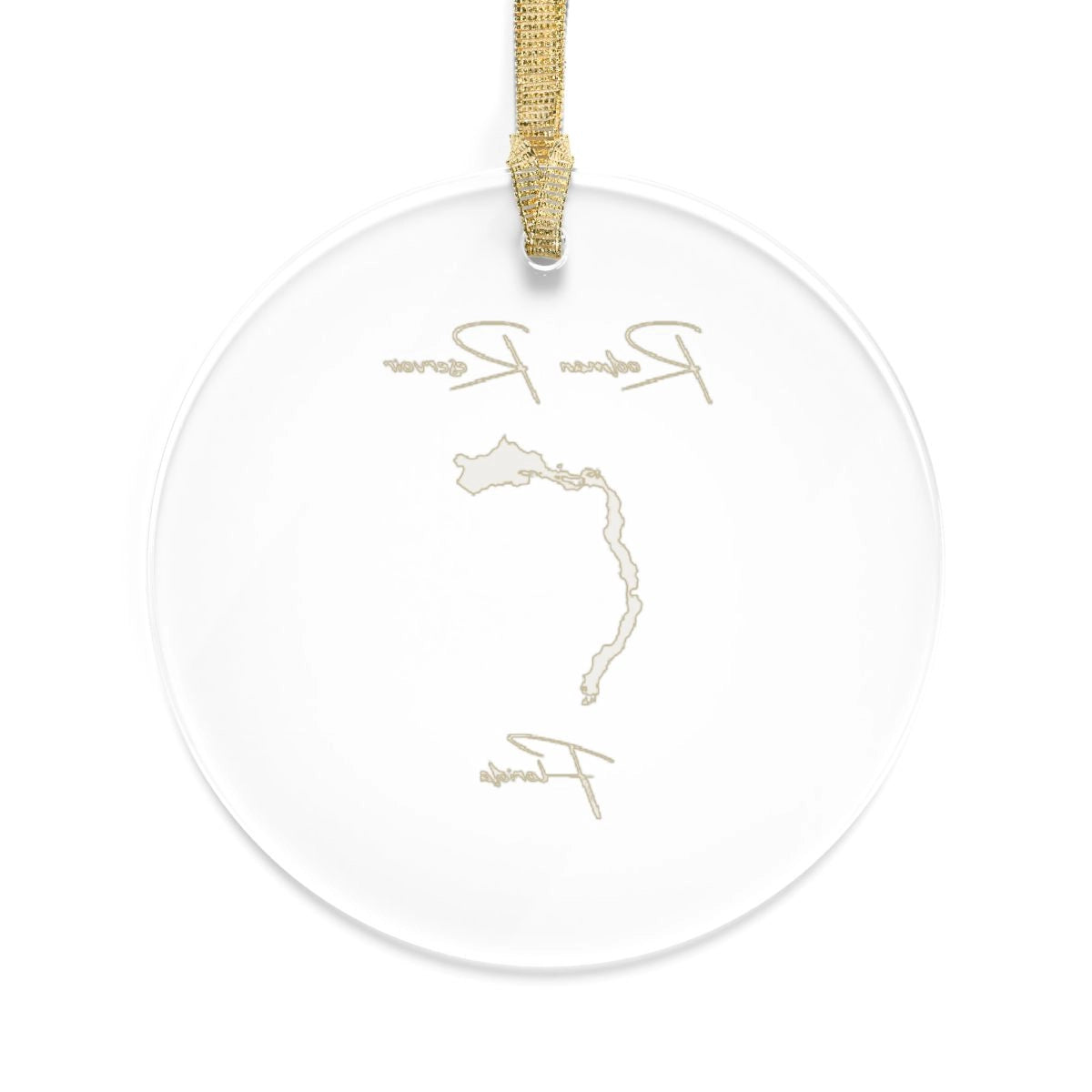 Florida Rodman Reservoir Tree Ornament other position view from back round.webp