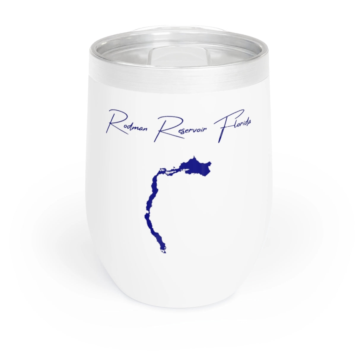 Florida Rodman Reservoir Wine Tumbler front position view from front white.webp