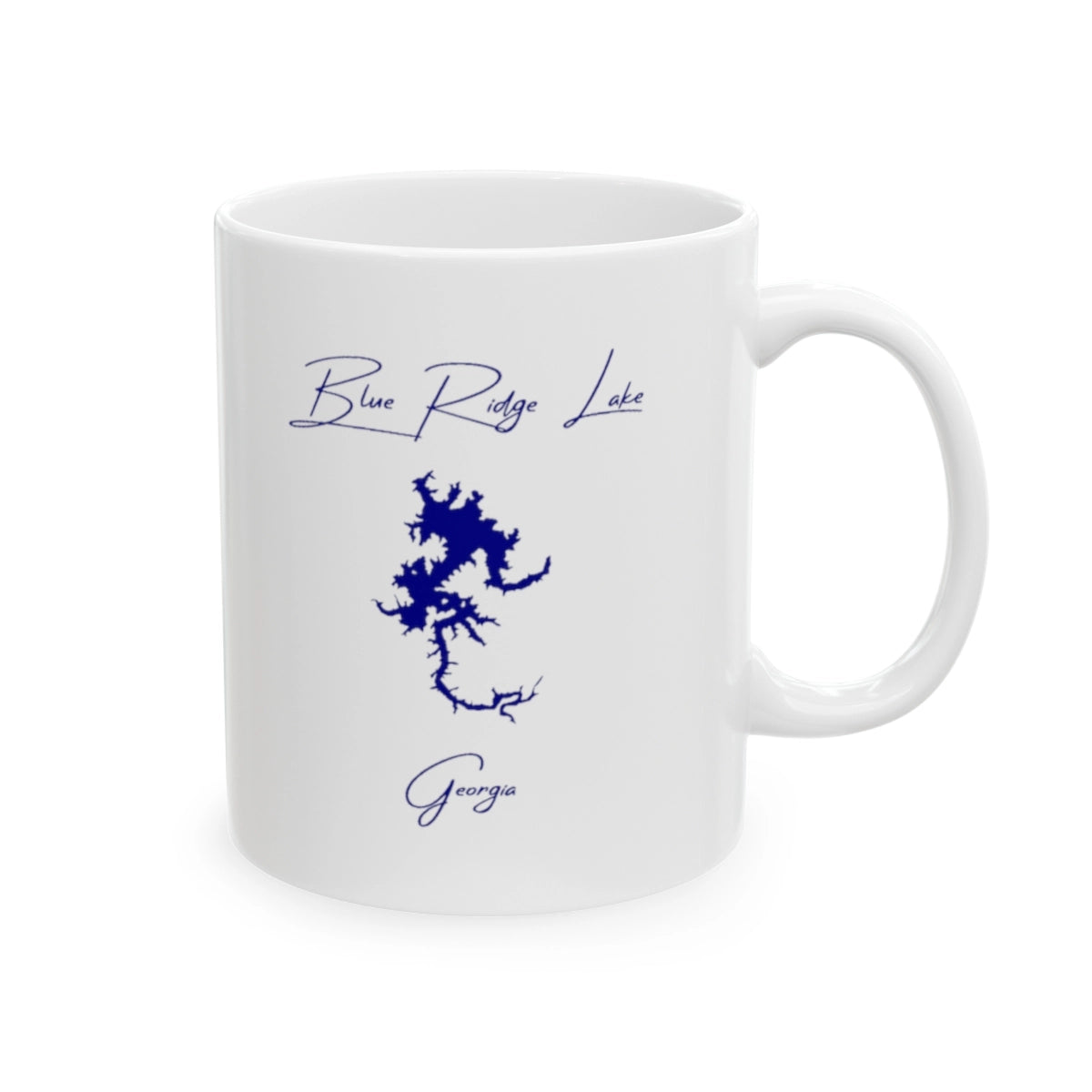 Georgia Blue Ridge Lake Ceramic Mug other position view from right 11oz.webp