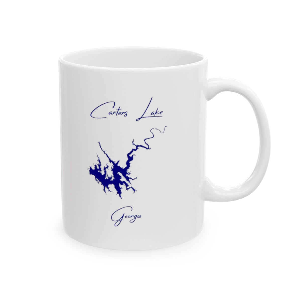 Georgia Carters Lake Ceramic Mug other position view from right 11oz.webp
