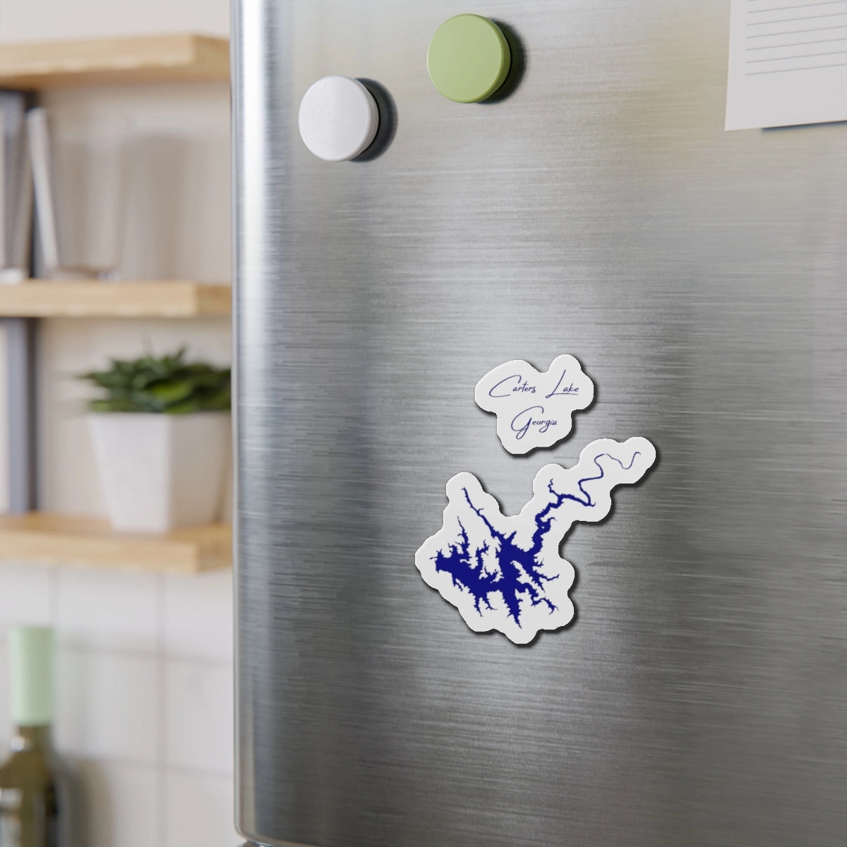 Georgia Carters Lake Die Cut Magnet front position view from context-2 4 x 4.webp