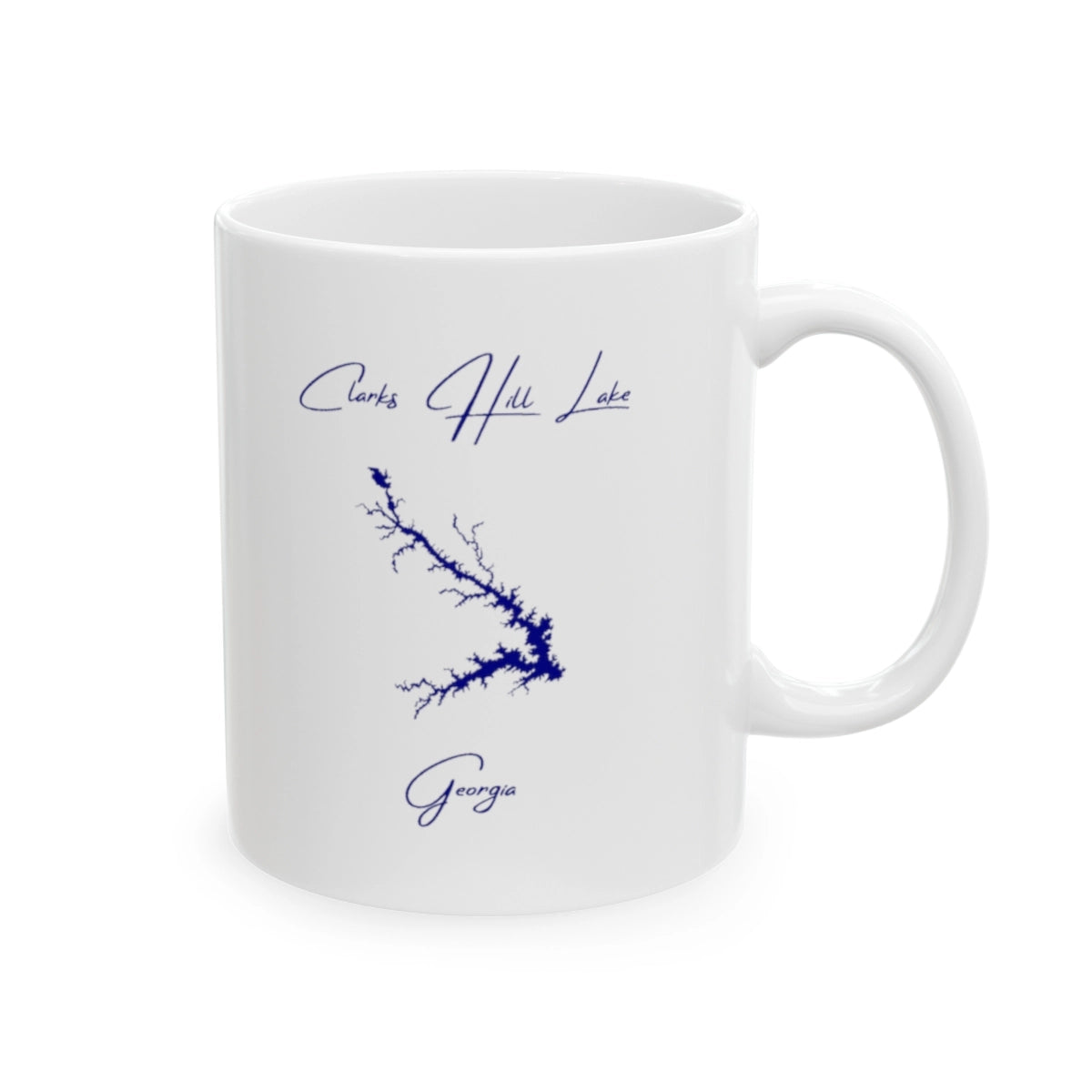 Georgia Clarks Hill Lake Ceramic Mug other position view from right 11oz.webp