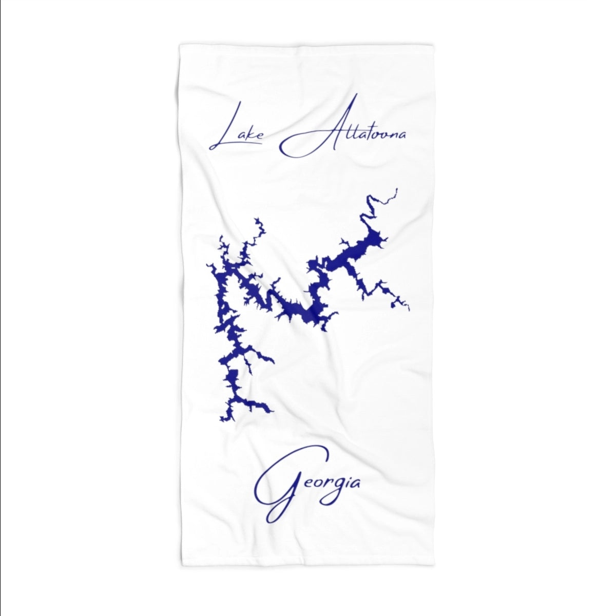 Georgia Lake Allatoona Beach Towel front position view from front 36 x 72.webp