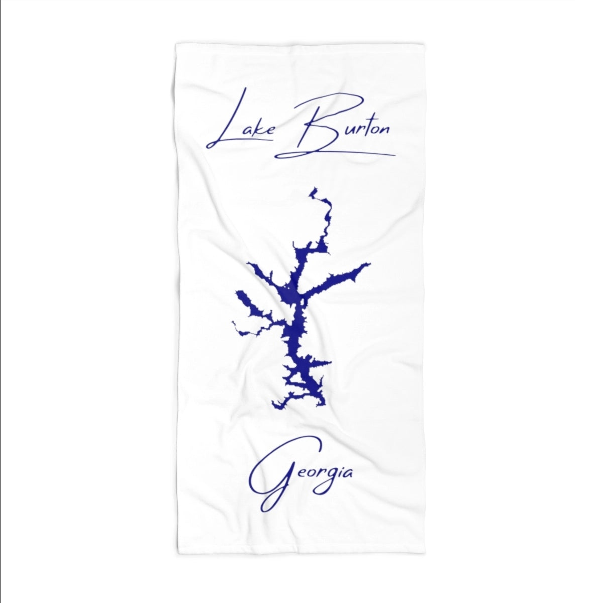 Georgia Lake Burton Beach Towel front position view from front 36 x 72.webp