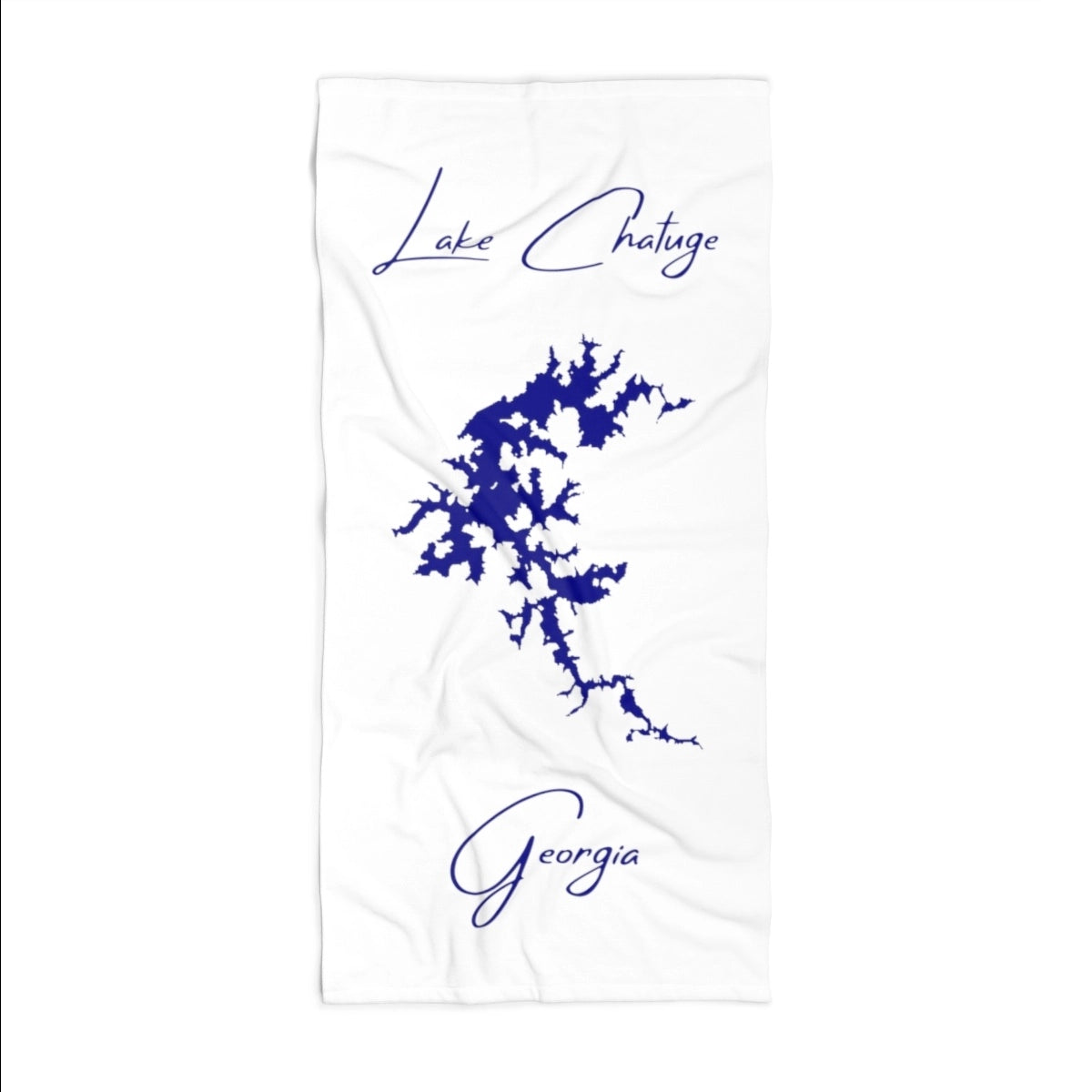 Georgia Lake Chatuge Beach Towel front position view from front 36 x 72.webp