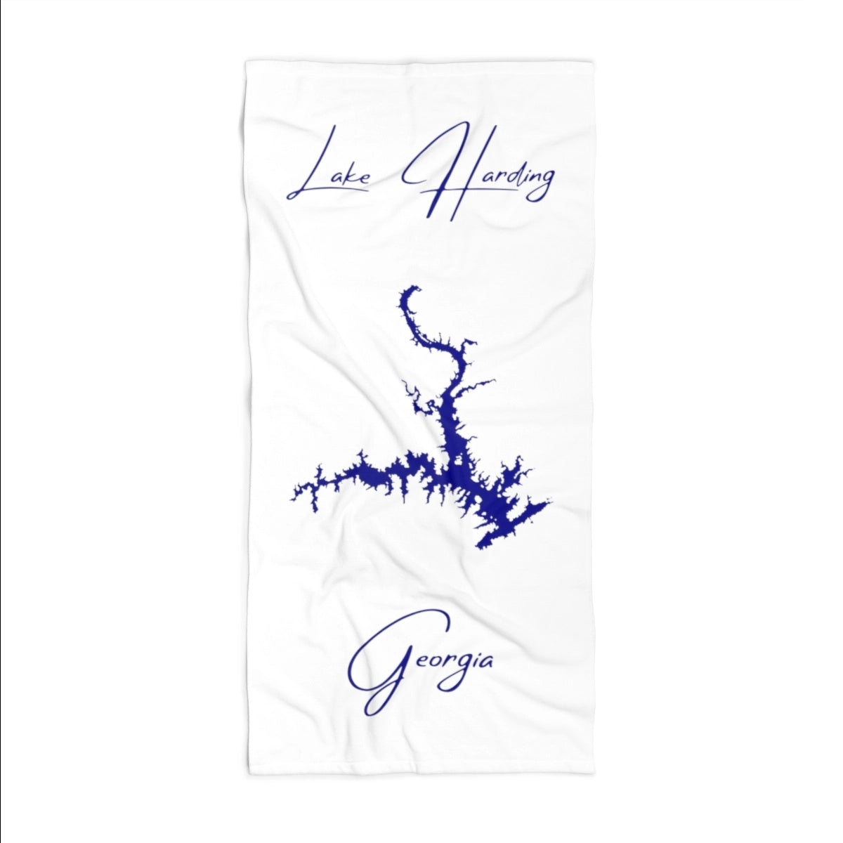 Georgia Lake Harding Beach Towel front position view from front 36 x 72.webp