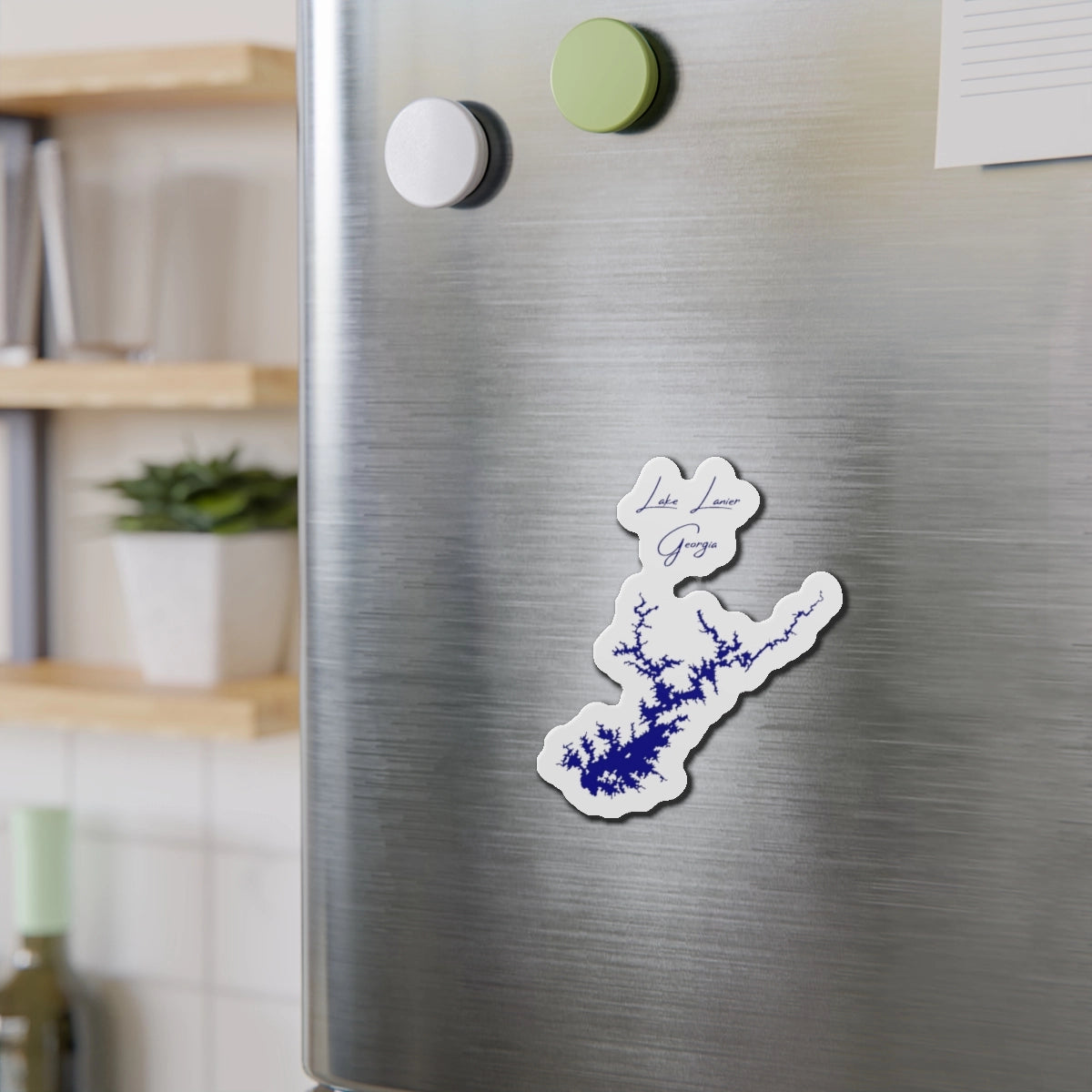 Georgia Lake Lanier Die Cut Magnet front position view from context-2 4 x 4.webp