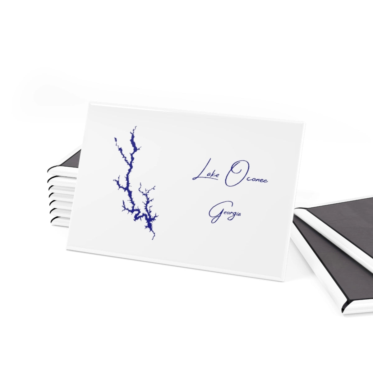 Georgia Lake Oconee Magnet front position view from set 2 x 3.webp