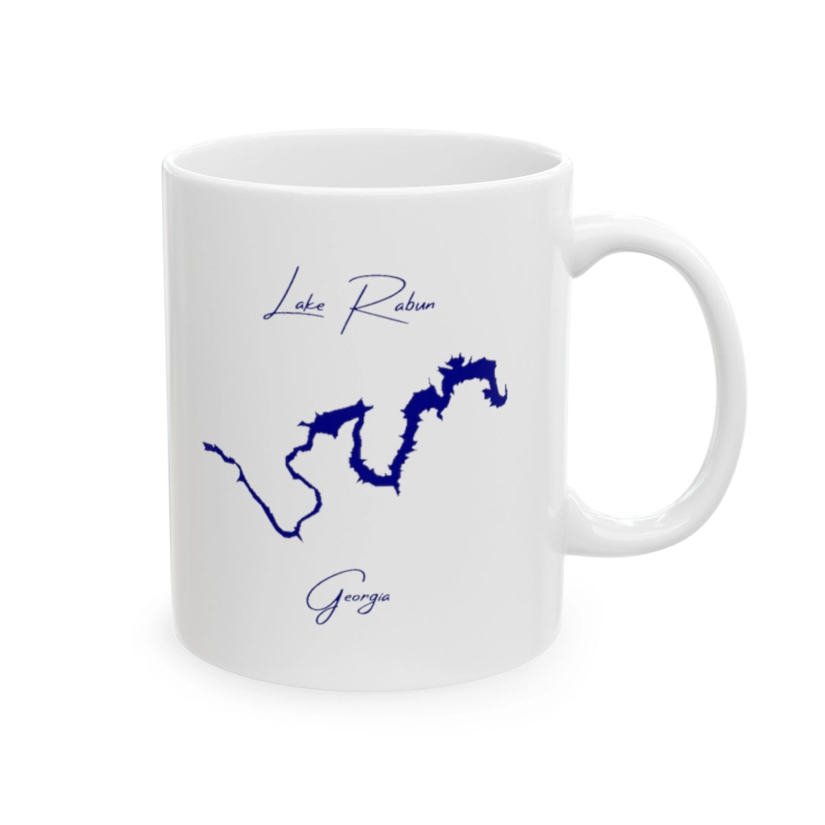 Georgia Lake Rabun Ceramic Mug other position view from right 11oz.webp
