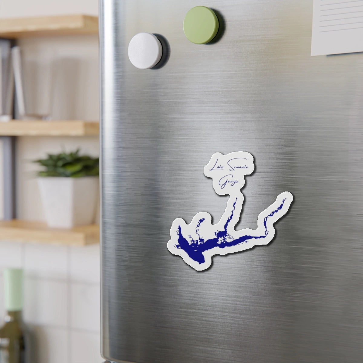 Georgia Lake Seminole Die Cut Magnet front position view from context-2 4 x 4.webp