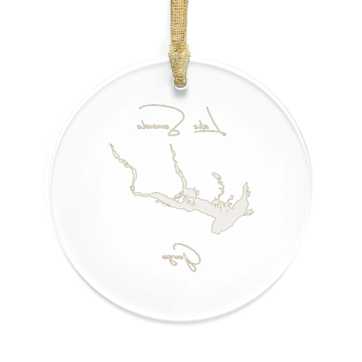 Georgia Lake Seminole Tree Ornament other position view from back round.webp