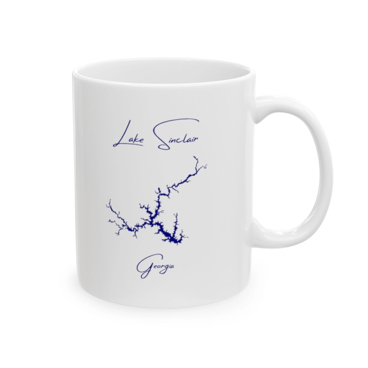 Georgia Lake Sinclair Ceramic Mug other position view from right 11oz.webp