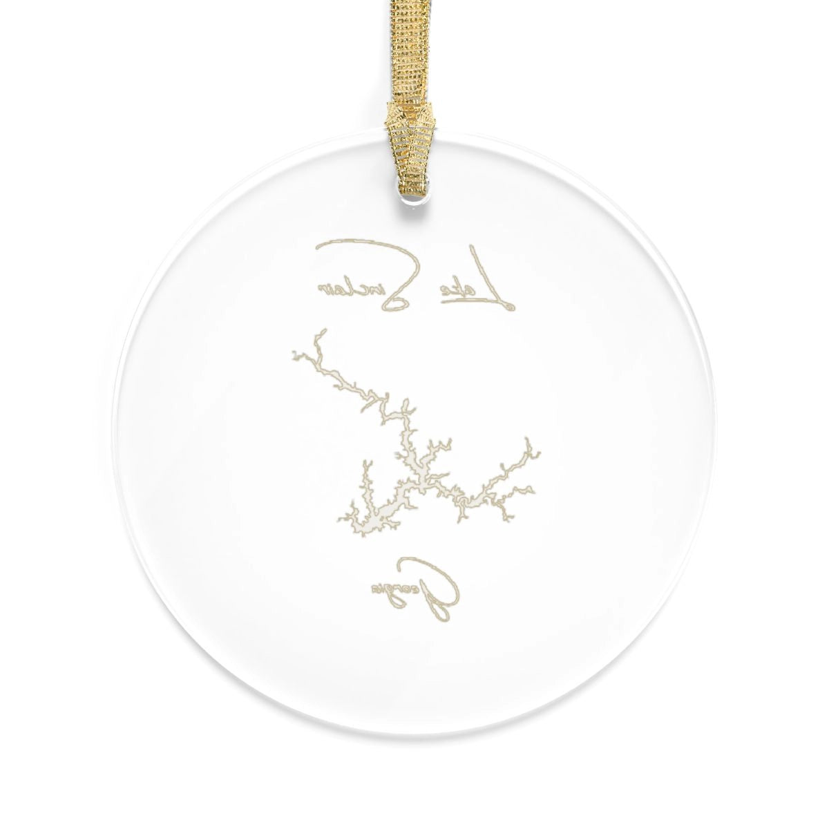 Georgia Lake Sinclair Tree Ornament other position view from back round.webp