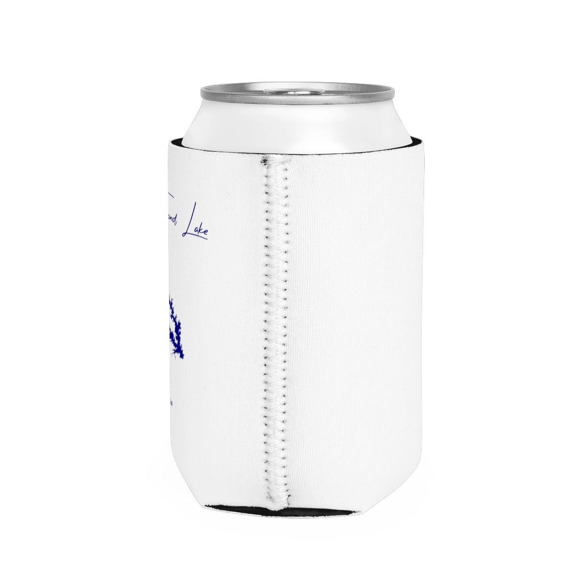 Georgia Strom Thurmond Lake Can Koozie all position view from right white.webp