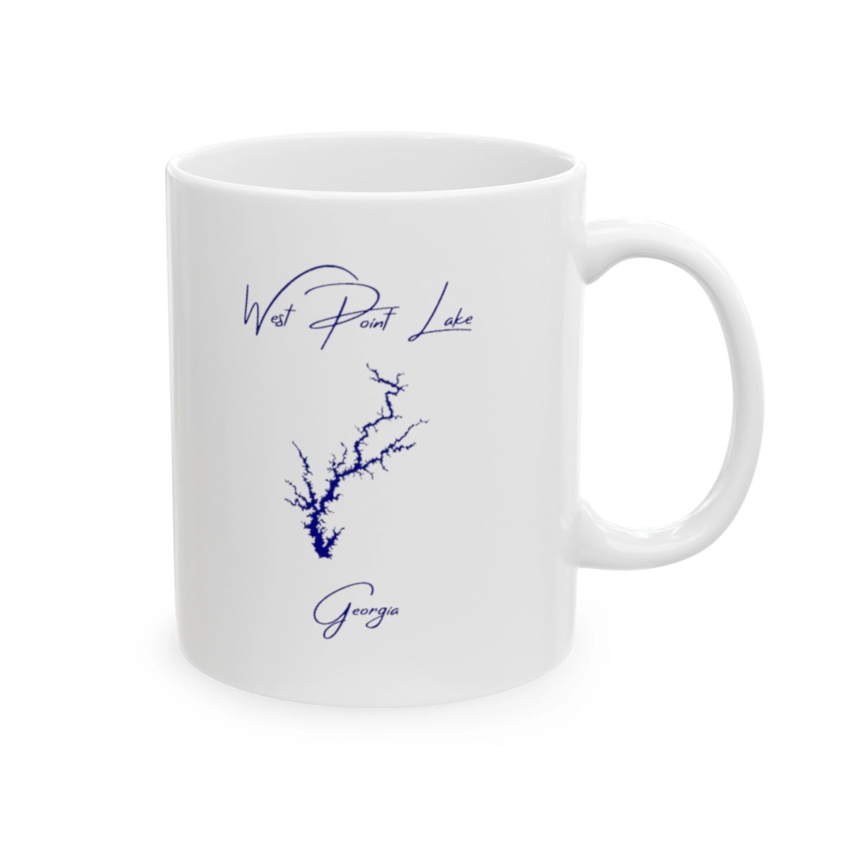 Georgia West Point Lake Ceramic Mug other position view from right 11oz.webp