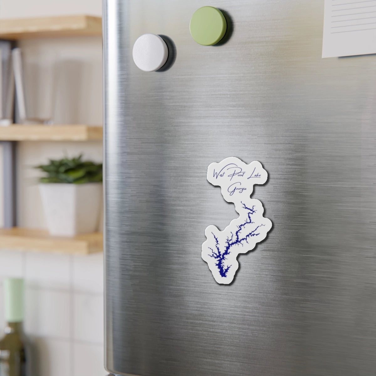 Georgia West Point Lake Die Cut Magnet front position view from context-2 4 x 4.webp